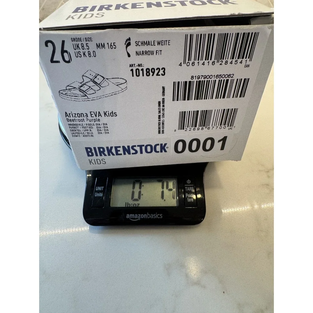 Birkenstock Arizona EVA Sandals Kids Youth Size 8 26‎ Beetroot Purple Slides